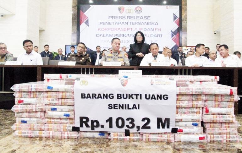 Apkam Sita Rp103,27 Miliar Hasil Judi Online, Bukti Komitmen Perangi Kejahatan Siber