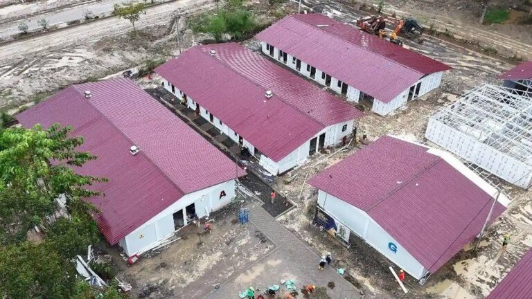 Huntara Pascabencana Sumatra Dilengkapi Berbagai Fasilitas, Mulai Dihuni Warga