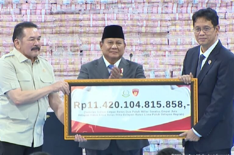 Selamatkan Rp11,4 Triliun, Satgas PKH Serahkan Dana Jumbo ke Kas Negara